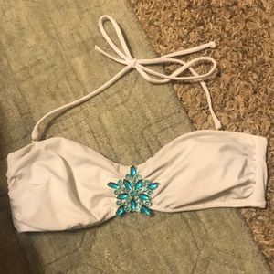VICTORIA’S SECRET JEWELED BANDEAU BIKINI TOP